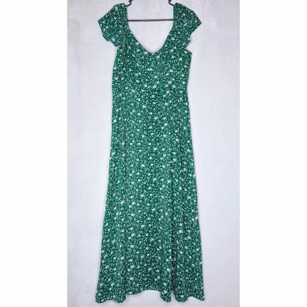 Showpo. Donissa Green Floral Midi Dress - Image 9