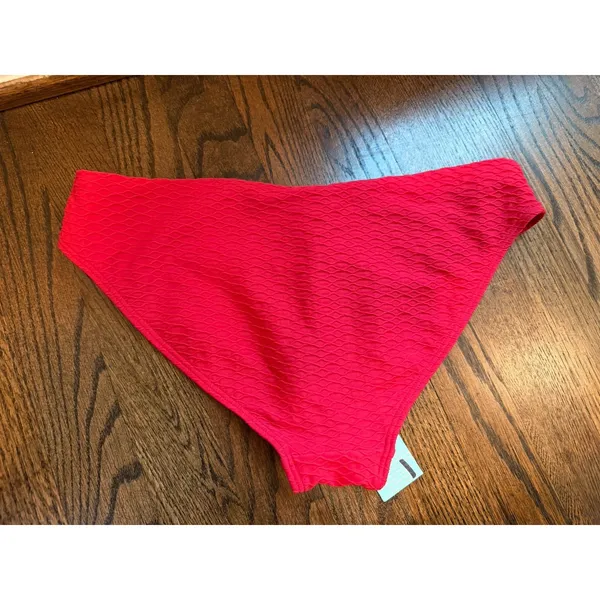 Sea Level Australia Red Honeycomb Textured Bikini Bottoms Size US 8 NEW NWT - Image 4