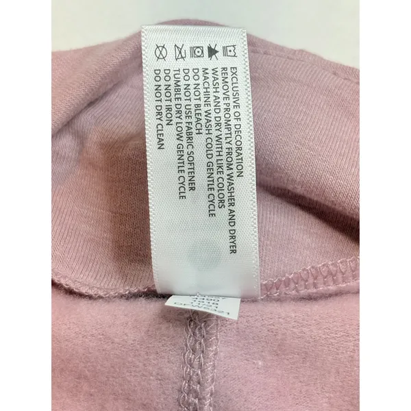 90 Degree by Reflex Tunic Sweatshirt‎ Womens Medium Rose Mock Neck Thumbhole - Image 8