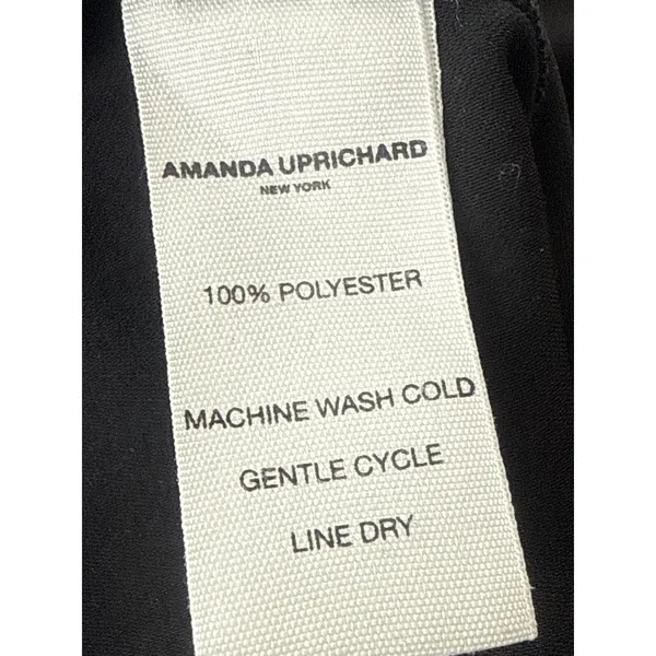 Amanda Uprichard Women's Black Zipper High Waisted A Line Mini Skirt Size XS - Image 5