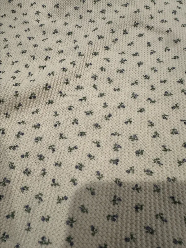 Floral grey bandit waffle tank - Image 4