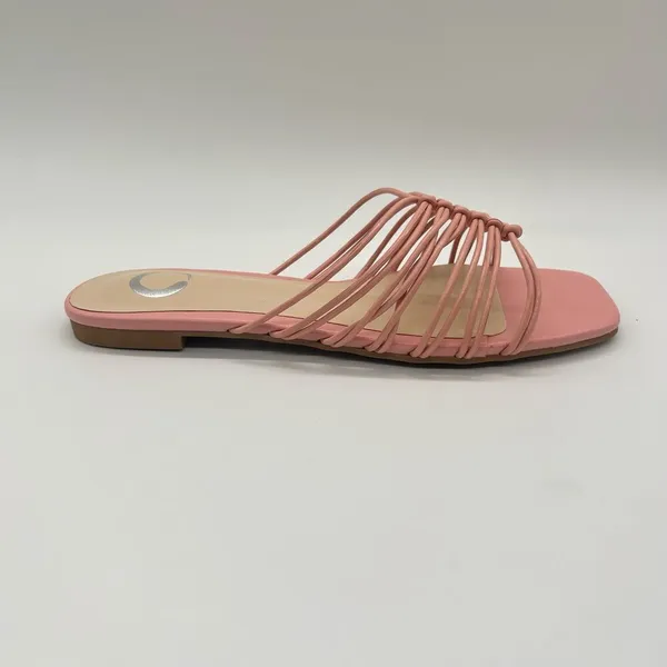 Journee Collection Sandals Womens‎ 6 Pink Addora Slides Sandals NEW - Image 4