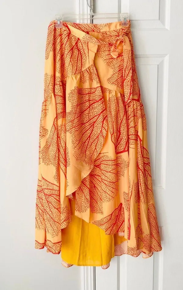 Anthropologie Hutch Printed Wrap Maxi Skirt, XS - Image 6