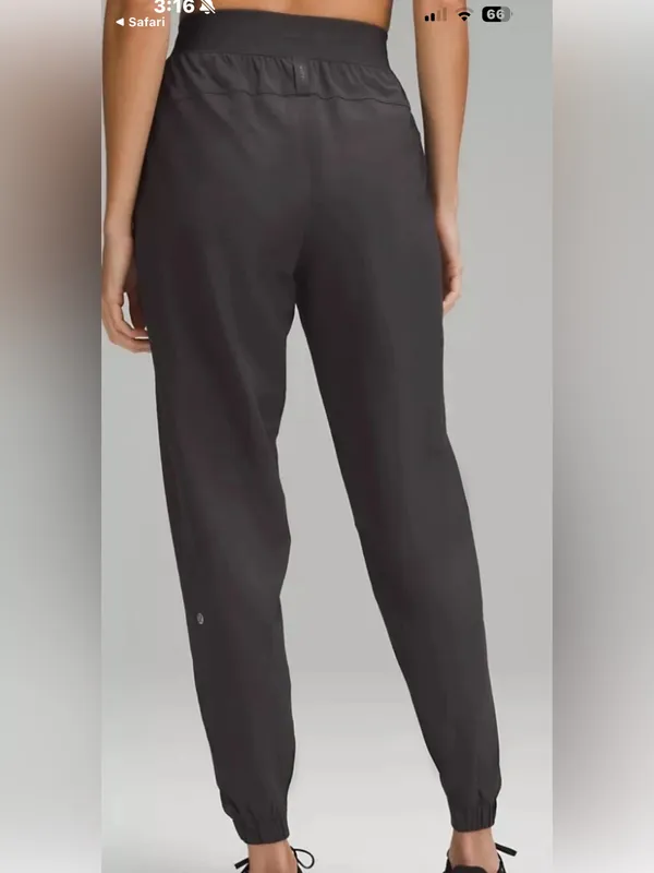 Lululemon Black License To Train High Rise Joggers Pants Size 6 - Image 3