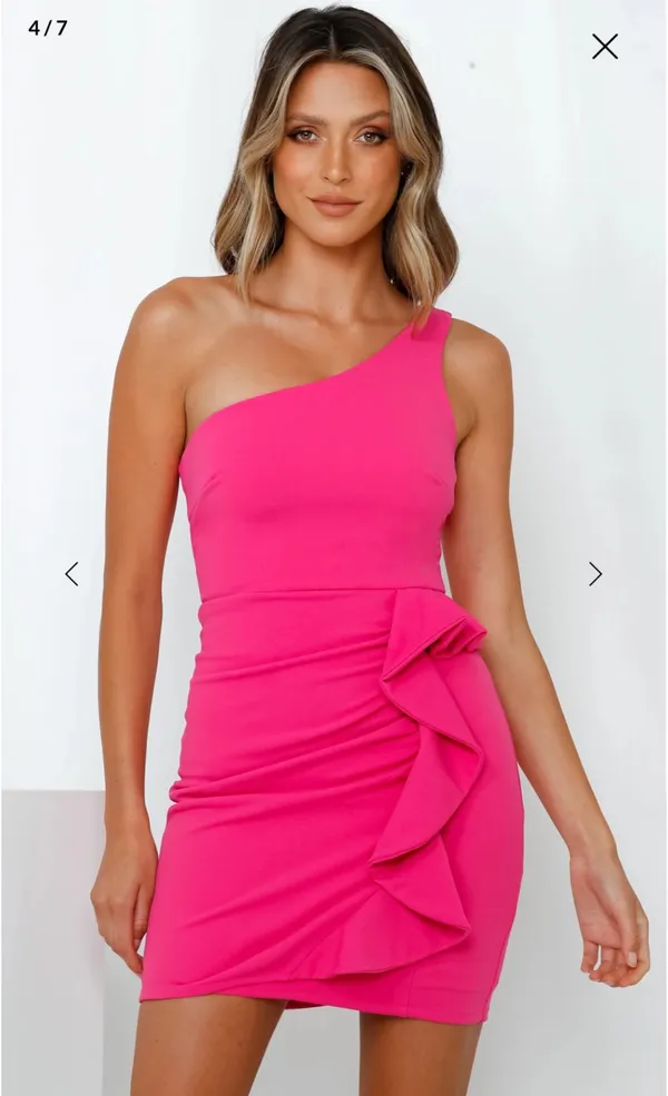 Hello Molly Backstage Passes Dress Hot Pink - Image 4