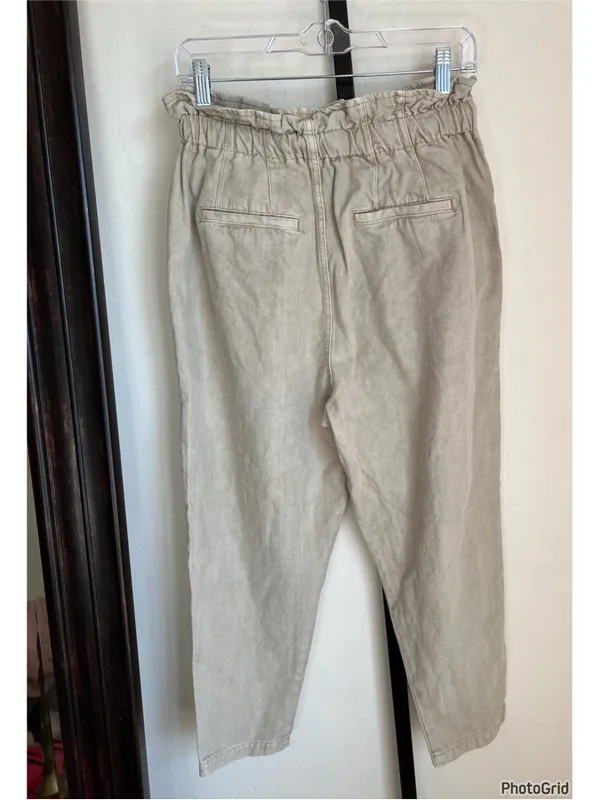 Free People Margate Paperbag Tapered Trouser Small - Image 3