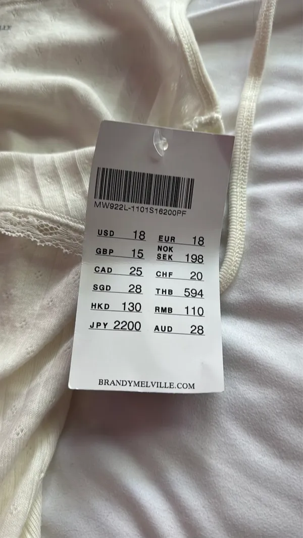 Brandy Melville Tank White - Image 4