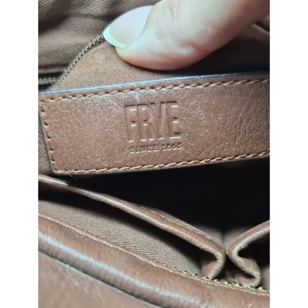 Frye Brown Leather Crossbody Bag - Image 6