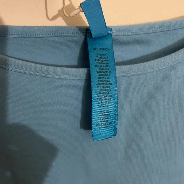Skims Cotton Jersey Scoop Neck Cami XS in Water NWT - Image 5