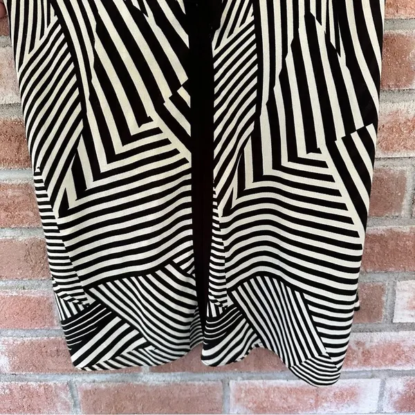 Zara Abstract Striped Tie Back Tank Top NEW Women’s XS Black White - Image 9