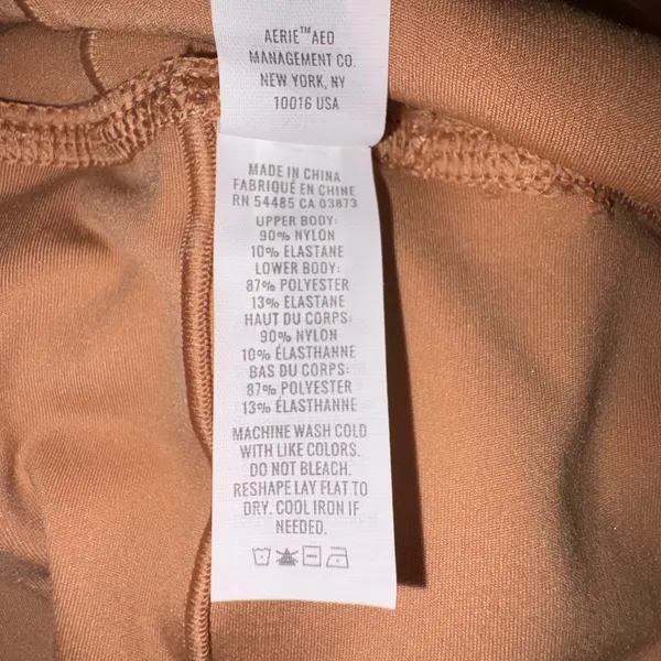 Offline by Aerie Pleated Active Tennis Dress Small Tan Brown Preppy Workout NWT - Image 8