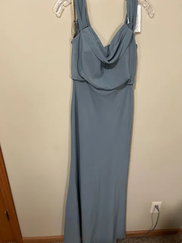 Jenny Yoo Dusty blue formal dress - Image 2