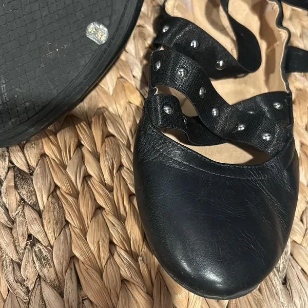 Jessica Simpson Black Studded Ballet Flats Size 6 - Image 5