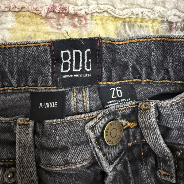 BDG Charcoal black Wide-Leg Jeans - Image 3