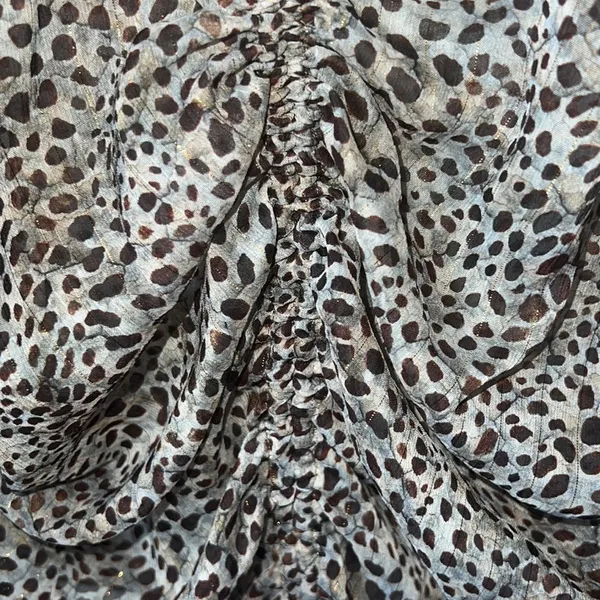 Zara Leopard Print Sheer Cropped Top Size Small - Image 6