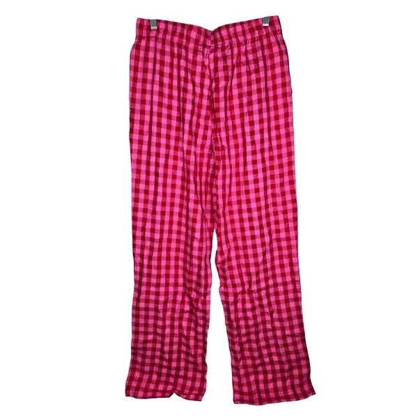 Roudelain Pink Red Gingham Pajama Pants Womens Small NWT EMJN341M - Image 3