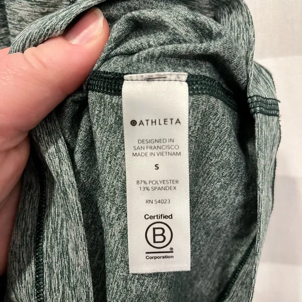 Athleta Heather Green Women's Tank Top - Image 2