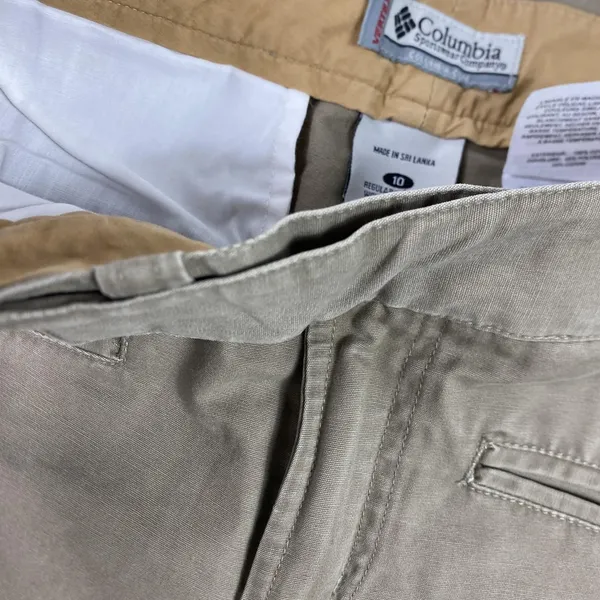 Vintage Columbia Pants Womens 10 Khaki Vertex Hiking Outdoor Zip Pockets 2000s - Image 6