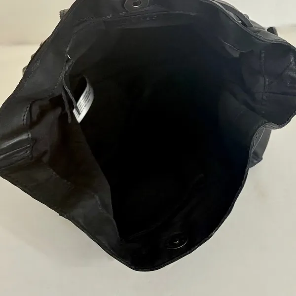 NWT!! FREE PEOPLE Black Leather Embellished Belt Bucket Bag Studded Studs Solid - Image 11