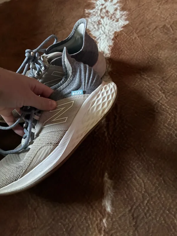 New Balance Gray Athletic Running Shoes women's size 7.5 They are originally the Roav Running shoes These are very slick on the bottoms I'm not going to lie so the price reflects - Image 2