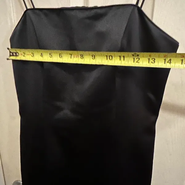 Alex Evenings Black Formal Spaghetti Strap floor length Dress -Size 10 - Image 2