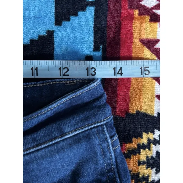 Kancan Denim Dark Wash Skinny Raw Double Hem Denim‎ Jeans Size 28 Mid Rise - Image 7