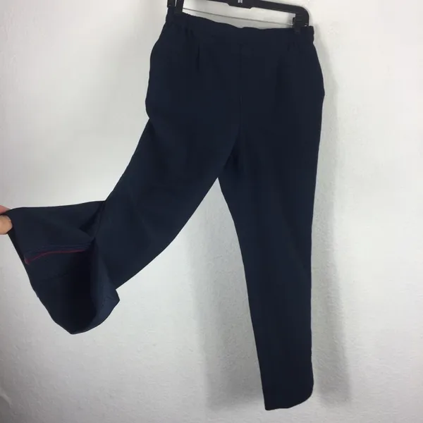 Anthropologie Marin Navy Copley Tapered Pull On Trouser Pants Size Small Preppy - Image 14