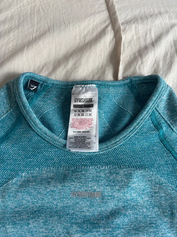 Blue Gymshark Athletic Long Sleeve - Image 3