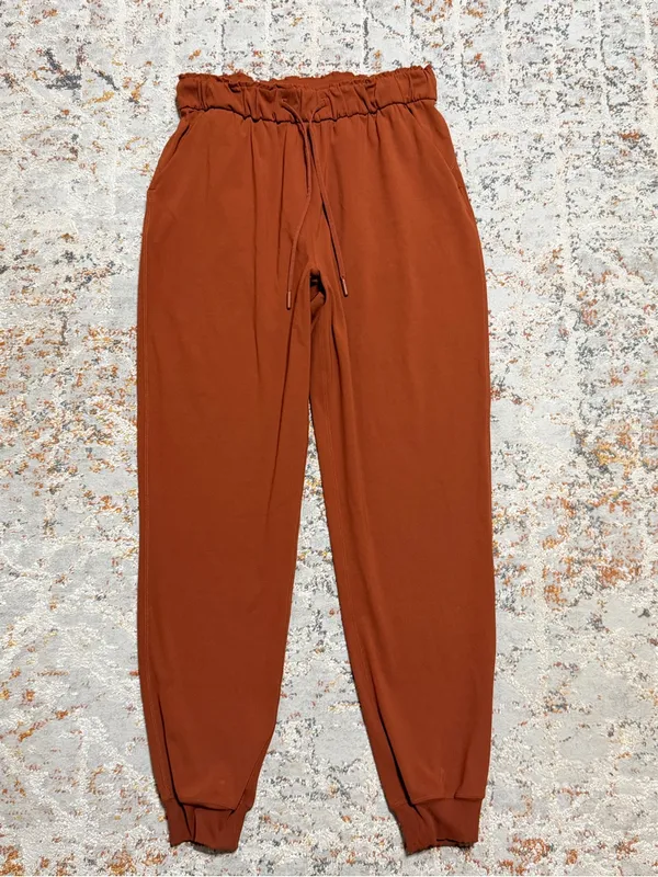 Lululemon Stretch High Rise Joggers Dark Terracotta Size 8 - Image 3