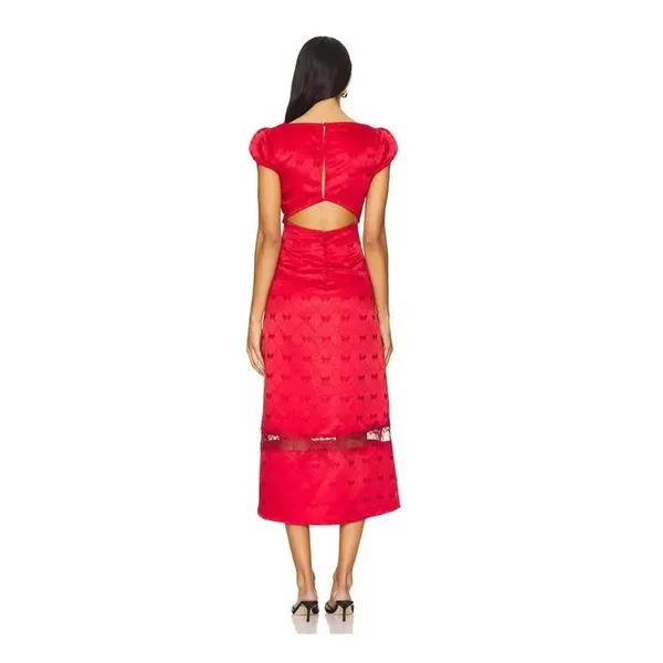 NEW Free People Foolish Heart Midi Dress Size Medium - Image 2