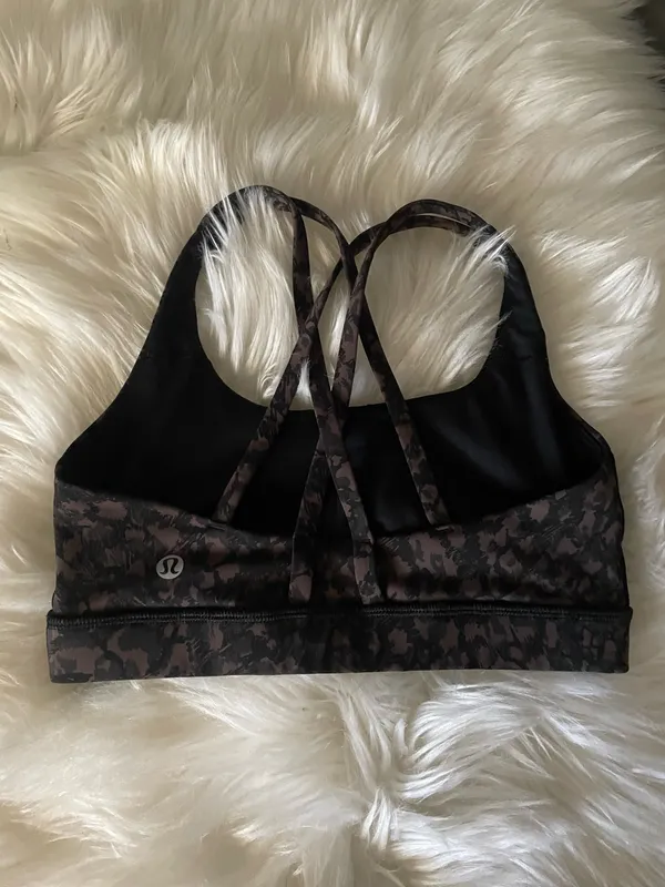 Lululemon Energy Bra Medium Support Wild Thing Camo Brown  - Image 7