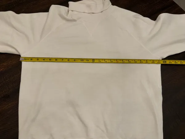 Todd Snyder x Champion White Turtle Neck Sweatshirt-Size Large - Image 5