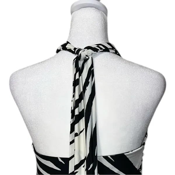 Apt 9 Black and White Halter Dress - Image 6