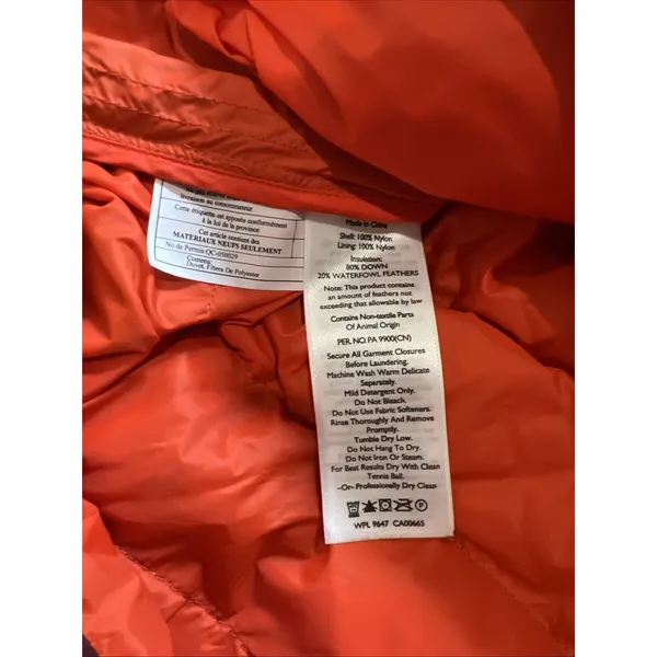 Eddie Bauer 1/4 Snap EB650 Down Puffer Pullover Jacket Women's Medium Retro - Image 7