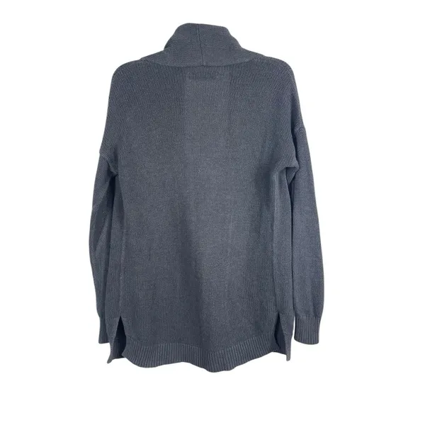 Abercrombie & Fitch Open Front Cardigan Sweater Logo Women’s Gray Shawl Collar S - Image 5