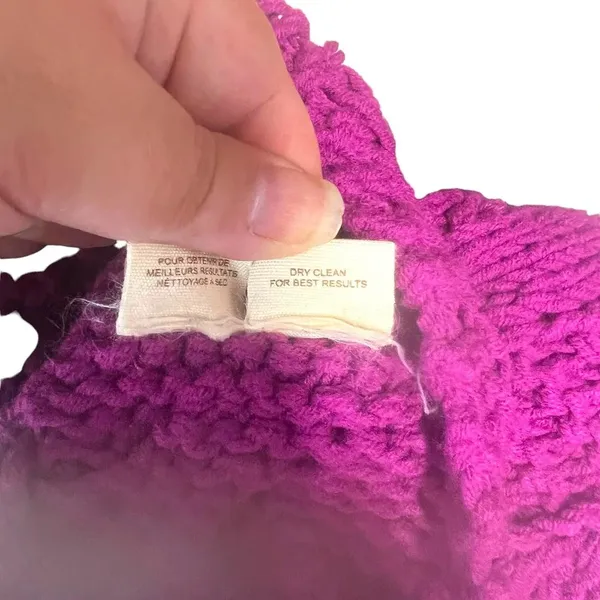Free People Purple Taf Cable‎ Knit Cardigan Sweater Size XS - Image 9