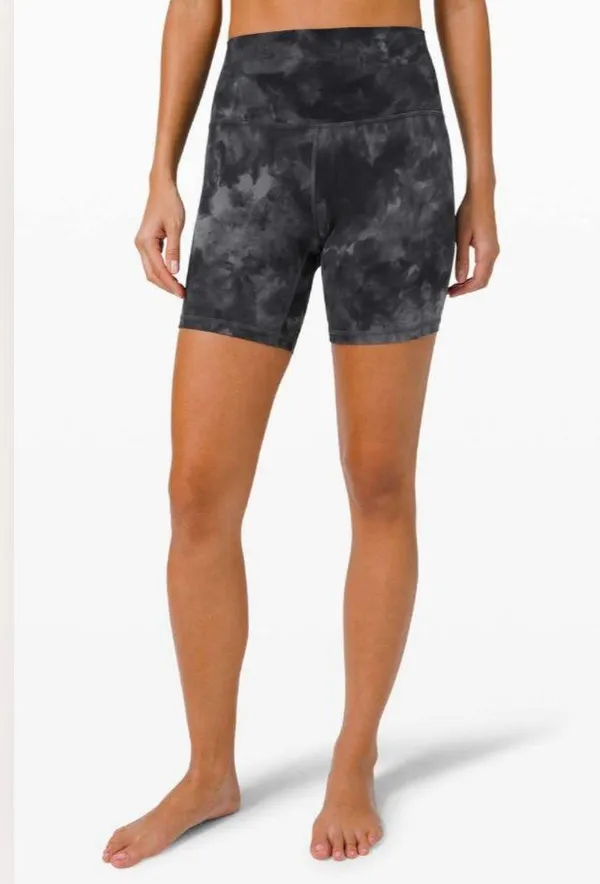 Lululemon Align Shorts Diamond Dye Pitch Grey Graphic Grey Size 0 - Image 2