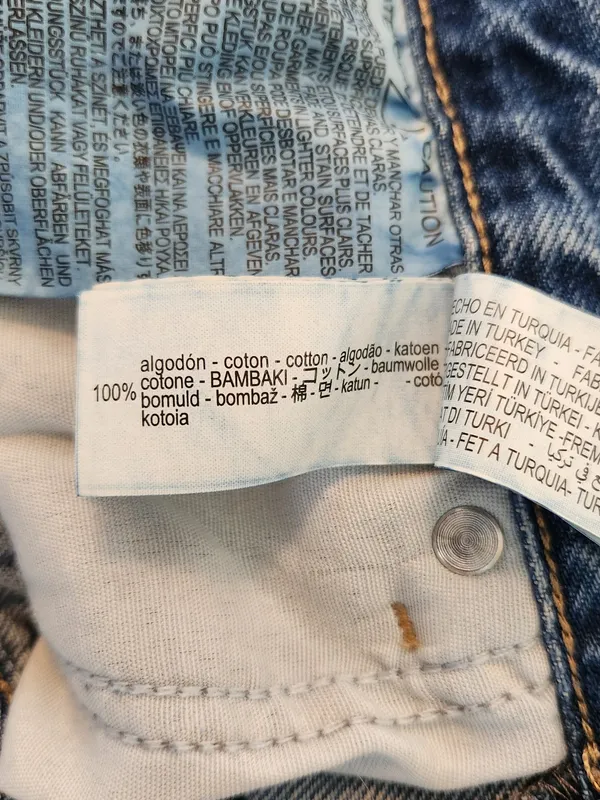 Zara High Waist Straight Leg Distressed Cut-off Jeans Size 4 - Image 11