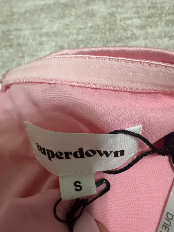 Superdown Strapless pink mini dress size small new with tags - Image 3