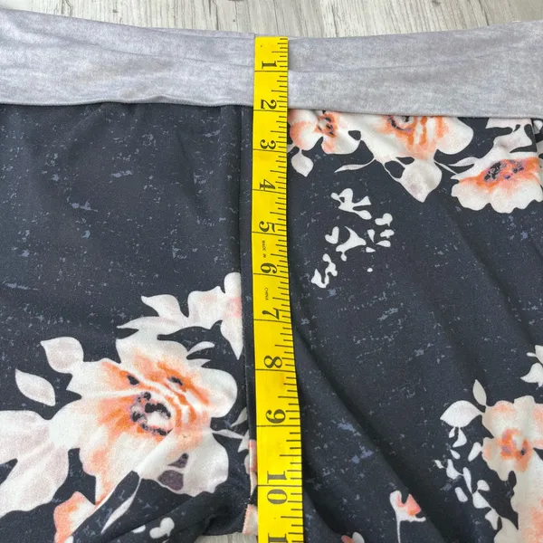 Floral Wide Leg High Waisted Soft Loungewear Comfy Pajama PJ Pants Size: Medium - Image 8