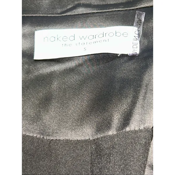 Naked Wardrobe Black Corset Blazer Crop Top Size Small - Image 5