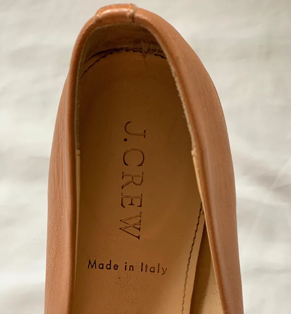 Tan J. Crew Leather Flats - Image 5