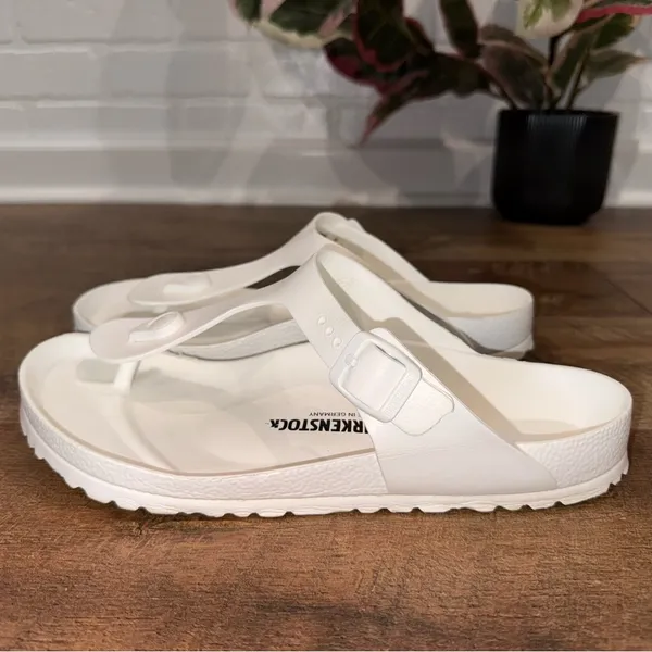 Birkenstock Gizeh Essentials Eva Women's Classic White Sandals - Image 4