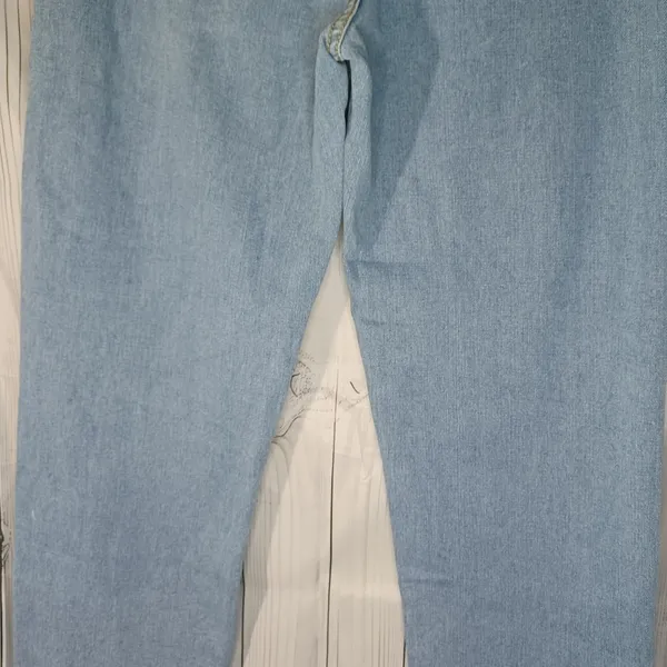 RealTakai Barrel Leg Baggy Light Wash Blue Denim Jeans NWT - Image 13
