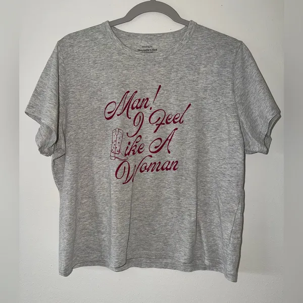 NWT- Abercrombie & Fitch Shania Twain Western Cotton Skimming Tee size large - Image 3