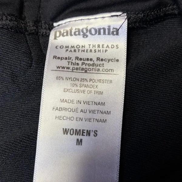 Patagonia Velocity Running Tights Pants Womens Medium Black Leggings - Image 5
