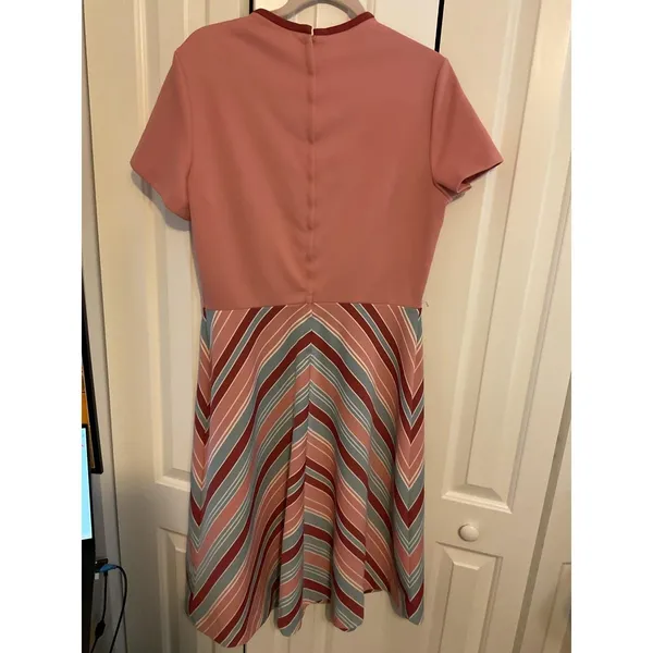 Vintage‎ 70s JCPenney Fashions Dress & Jacket Set Mod Stripe Retro - Image 7