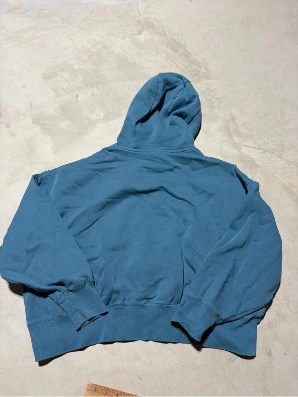 Nike Blue Pullover Hoodie center swoosh logo medium - Image 12