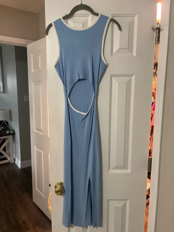 small blue knit dress - Image 2