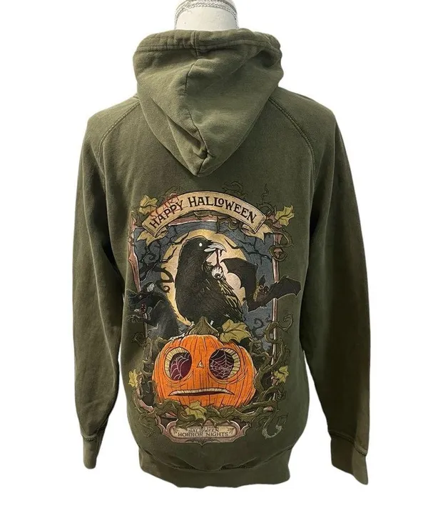 Universal Studios Halloween Horror Nights 2023 Graphics Sweatshirt Hoodie XS - Image 3